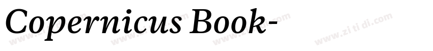 Copernicus Book字体转换